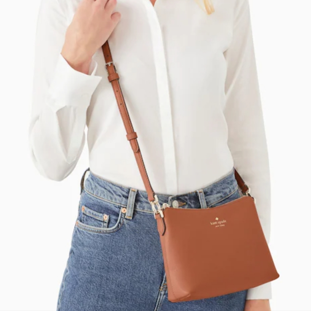 ‼️SOLD‼️Kate Spade Bailey Warm Gingerbread Crossbody Bag - Picture 3 of 9